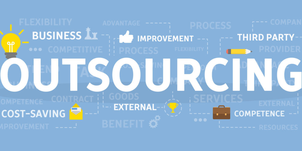 Outsourcing concept illustration Outsourcing concept illustration