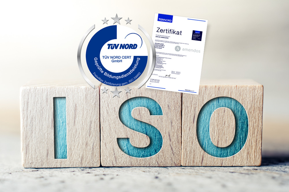 ISO Written On Wooden Blocks On A Board