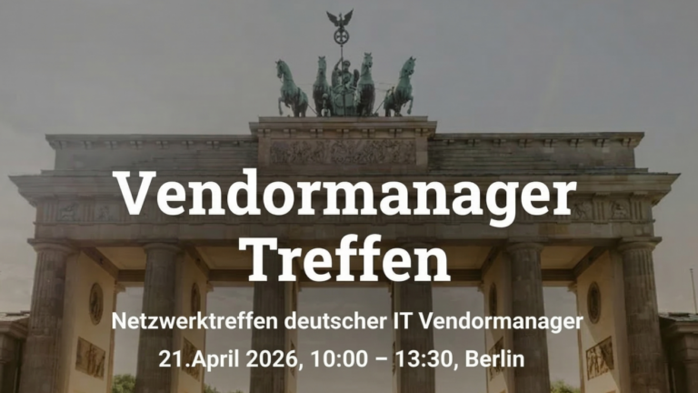 IT-Vendor-Manager Treffen, 21. April 2026, Berlin